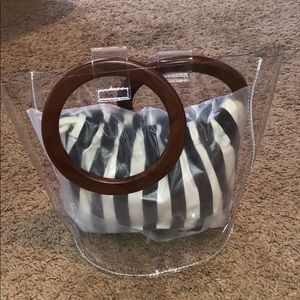 Clear bag with removable insert